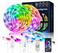 Ruban Led 10M - GOXAWEE - Bande Led 5050 RGB - Bluetooth Télécommande - Rythme de Musique/Fonction de Minuterie
