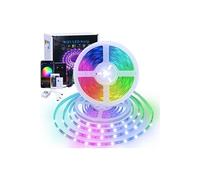 Ruban LED 10M WiFi Bande LED 5050 RGB SMD Multicolore, 16 Millions de Couleurs, IP65 Étanche, Bande LED Lumineuse pour Intérieure et Extérieure Décor black G