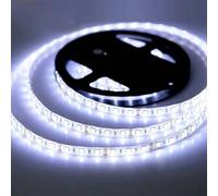 Ruban LED 12V, 5M Bandeau LED Blanc Froid, IP65 Exterieur Etanche | Bande Lumineuse 6000-6500K 300LEDs 5050 SMD Dimmable Rubans, Decoupable Autocollant Stripe pour Escalier Chambre TV Déco