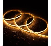 Ruban LED 12V SMD 120 LED/m 5m 10W/m 1000lm/m Largeur 8mm Coupe 2.5cm IP65 Blanc chaud