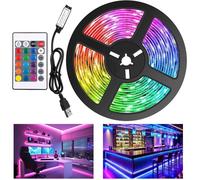 Ruban Led 20M 5V Usb Led Bande Led Avec Télécommande Lumière Rgb 5050 Bande Adhésive Pour Chambre Salon Rétroéclairage Tv Ba[CA184]
