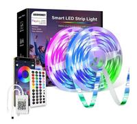 Ruban LED 20M Bluetooth Bande LED RGB 24V - ABURNUDREY - LED Chambre - Intérieur - Scandinave - Moderne