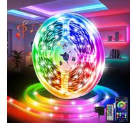 Ruban LED 20m RGB Bande Bluetooth App Control Synchronisation Musicale | Pose Adhésive Simple et Rapide, Luminosité Ajustable, Décoration Adaptée à la Chambre, Cuisine, Bar, Bureau