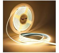 Ruban Led 24V,5Mm De Large Bande Cob Ultra Étroite Blanc Chaud 3000K 5 Mètres 400 Leds/M Total 2000 Leds Lumière Néon Pour F[CA196]