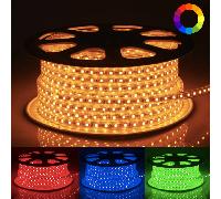 Ruban LED 50M 220V RGB Recoupable 5050 IP65 60LED/m + Télécommande