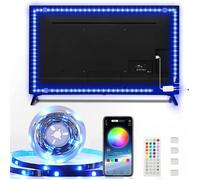 Ruban Led 5M,Bande Lumineuse Led Rgb 5050 Usb,Sync Musique Avec Télécommande Et App,Ruban Led Bluetooth Pour Chambre,Pour Tv[CA36]