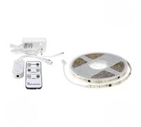 Ruban LED 5M Effet Dynamique 126LED/m 12V IP65 + Télécommande et Transformateur - Blanc Neutre 4000K - 5500K