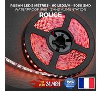 Ruban LED Bande Guirlande Strip 5050 SMD 300 LED Waterproof IP65 5M 12V Rouge Rouge G