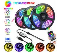 Ruban LED Bluetooth 5m TV RGB USB avec App Bande LED Lumineuse Rétroéclairage TV Synchroniser avec Rythme de Musique