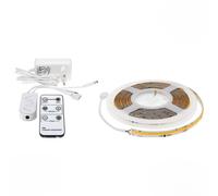 Ruban LED COB 5M Effet Dynamique 360LED/m 24V IP65 + Télécommande et Transformateur - Blanc Chaud 2300K - 3500K