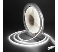 Ruban LED COB 5m,Fosingut DC12V 2.7mm Bande Chambre Blanc Froid 6500K,480LEDs/m CRI90+ Flexible Fancy Lumiere Gaming Adhésif Rubans à LED pour TV,Cuisine,Maison Décor Intérieure,DIY(Seule Bandeau COB)