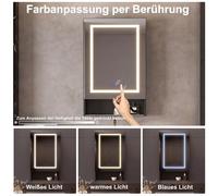 Ruban LED de 50 cm avec fonction anti-buée et étagère noire