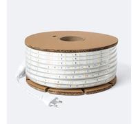 LEDKIA LIGHTING Ruban LED Dimmable 220V SMD 60 LED/m BOBINE 50m 6W/m 600lm/m Largeur 12mm Coupe 20cm IP65 Blanc chaud