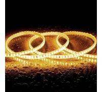 Ruban Led Dimmable 220v Smd Auto-Redressement 120 Led/M 10w/M 1000lm/M Largeur 12mm Coupe 10cm Ip65 Sur Mesure 2700k Blanc Chaud 10 M