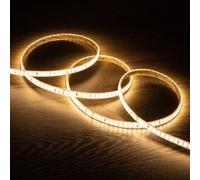 Ruban Led Dimmable 220v Smd Auto-Redressement 120 Led/M 14w/M 1680lm/M Silicone Flex Largeur 12mm Coupe 10cm Ip67 Sur Mesure 2200k Super Chaud 15 M