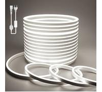 Ruban LED Exterieur Etanche 5M Blanc de Bandeau LED 220V Néon Bande Eclairage Lumineuse IP65 de Flexible Imperméable 5M Blanc