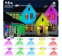 Ruban LED extérieur - INZIDOL - 15 m - RGB multicolore - IP67 étanche - Contrôle via app Lotus Lantern