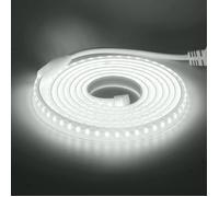 Ruban LED,Lumière au LED IP65 étanche 220V Bandeau flexible Ruban LED Light Strip pour Escalier,Chambre,Cuisine Intérieur(Blanc,4M)