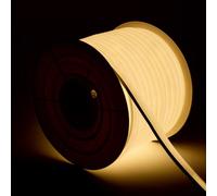 Ruban Led Néon Dimmable 220v Bobine 50m Blanc Chaud Semi-Circulaire 180 7.5w/M Coupe 100cm Ip67 3000k Blanc Chaud