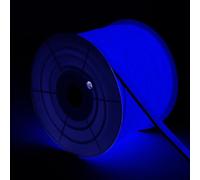 Ruban Led Néon Dimmable 220v Bobine 50m Bleu Semi-Circulaire 180 7.5w/M Coupe 100cm Ip67 Bleu