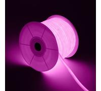 Ruban Led Néon Dimmable 220v Bobine 50m Rose Circulaire 360 9w/M Coupe 100cm Ip67 Rose