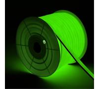 Ruban Led Néon Dimmable 220v Bobine 50m Vert Semi-Circulaire 180 7.5w/M Coupe 100cm Ip67 Vert