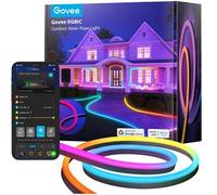 Ruban LED néon extérieur Govee RGBIC 10 m 24 V IP67 contrôle vocal 1130 lm multicolore