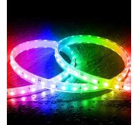 Ruban Led Rgb 220v Smd 60 Led/M 9.5w/M Largeur 14.5mm Coupe 100cm Ip65 Avec Télécommande Rf Sur Mesure Rgb 2 M