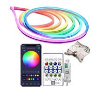 Ruban LED RGB Multicolore | Lampe à Changement de Couleur | Contrôle par Application Lumière LED Intelligente - pour Home Cinéma Sous Meuble de Cuisine Chambre à Coucher Salon Espace de