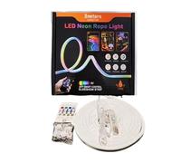 Ruban LED RGB Multicolore Lampe à Changement de Couleur | Lumières Néon Contrôlées par Application pour Pièce Intérieure Sous Placard Cuisine Chambre Salon Bureau Fête de