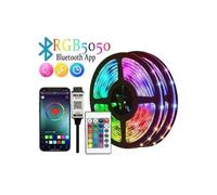 Ruban Led RGB, Télécommande + App. Bluetooth, Synchronisation Musique, 16 millions de couleurs, USB, Recoupable