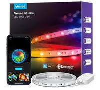 Ruban LED RGBIC 5M Bande LED Connectée APP Contrôle Segmenté Synchronisation Musique 64 Modes Scène Déco Chambre