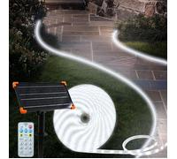 Ruban LED solaire extérieur - CACTOSE - 15 m de longueur - 540 LED - Étanchéité IP68 - Télécommande incluse