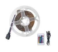 Ruban LED TV 4M RGB avec 24 Clés + Bluetooth, Bande Lumineuse LED USB Alimentée pour 55"-75" Téléviseurs, 12LED/m, Musique Sync avec Télécommande et Application, Éclairage d’Ambiance pour Chambres