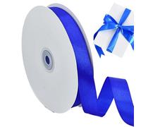 Ruban lisse et soyeux, rouleau de bordure en satin double face, 2 cm x 91,4 m, ruban artisanal avec finition brillante, bande d'emballage cadeau en tissu avec style élégant, accessoire de pour