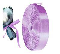 Ruban lisse et soyeux, rouleau de bordure en satin double face, 2 cm x 91,4 m, ruban artisanal avec finition brillante, bande d'emballage cadeau en tissu avec style élégant, accessoire de pour