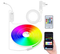 Lunartec Ruban lumineux connecté 5 m avec LED néon RVBB-IC