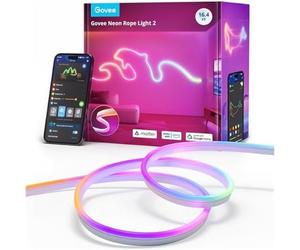 Ruban lumineux - GOVEE - Neon Strip Light - 5M - Multicolore - Télécommande incluse