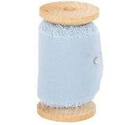 ruban mousseline soie effiloché 5cmx5m bleu glace - artifetes 91756 Bleu G