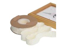 Ruban ondulé en forme de fleur camélia, 20 Yards, 2.5/4cm, for emballer des Bouquets, ornements de cheveux avec nœud, décoration artisanale de mariage, DIY(Beige,Wide-4cm)