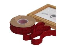 Ruban ondulé en forme de fleur camélia, 20 Yards, 2.5/4cm, for emballer des Bouquets, ornements de cheveux avec nœud, décoration artisanale de mariage, DIY(Red,Wide-4cm)