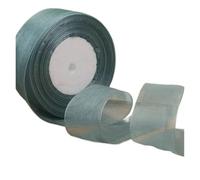 Ruban Organza Rose, 45 Mètres/rouleau, 20mm, 1 Pièce, Fournitures Artisanales De Bricolage, Décoration Mariage, Emballage Cadeau La Saint-valentin(Gray green)