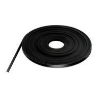 Ruban réceptif au métal noir en rouleau, 0,2 po / 0,6 cm de large, bandes fines pour tableau blanc, séparateurs souples pour tableau, adhérence fiable
