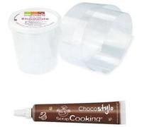 Ruban rhodoïde pour entremets 3 m x 4 cm + Stylo chocolat - ScrapCooking Multicolore G
