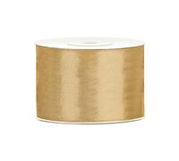 Ruban satin doré ocre 5 cm x 25 m - Or