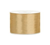 Ruban satin doré ocre 5 cm x 25 m - Or