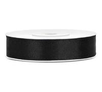 ruban satin double face 12mmx25m noir - générique ts12-010 Noir G