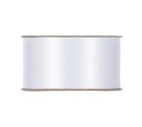 RUBAN SATIN DOUBLE FACE 40MMX25M BLANC