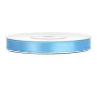 ruban satin double face 6mmx25m bleu clair - générique ts6-011 Bleu G