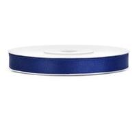 ruban satin double face 6mmx25m bleu marine - générique ts6-074 Bleu G